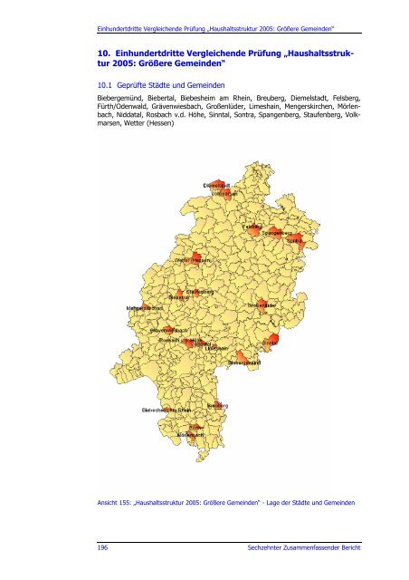 Sechzehnter Zusammenfassender Bericht 2006 - Hessischer ...