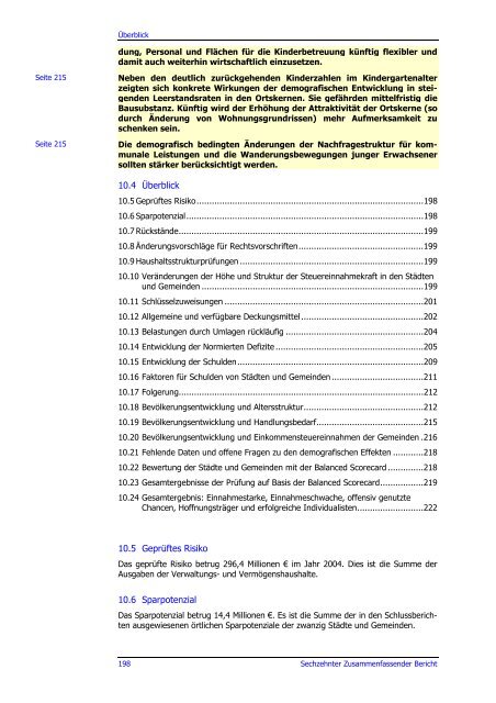 Sechzehnter Zusammenfassender Bericht 2006 - Hessischer ...