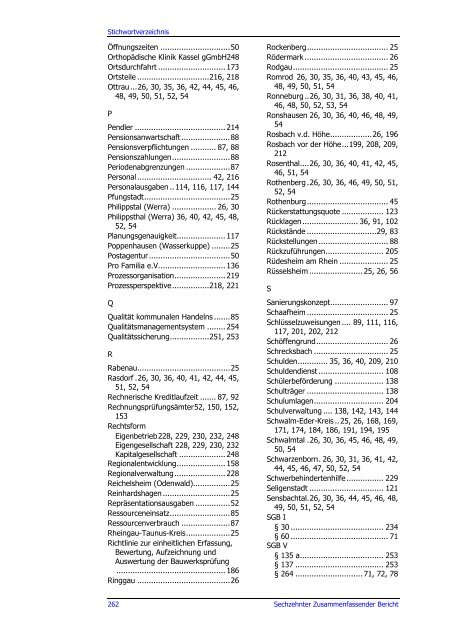 Sechzehnter Zusammenfassender Bericht 2006 - Hessischer ...