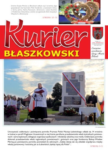 KURIER wrzesien 2012.indd - Błaszki, Urząd Miasta i Gminy