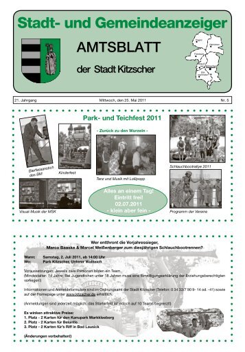 Amtsblatt 05 2011 - Stadt Kitzscher