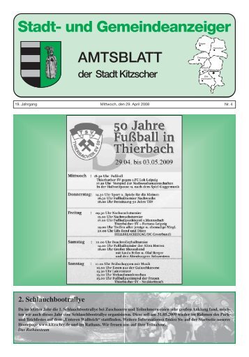 Amtsblatt 04 2009 (pdf) - Stadt Kitzscher