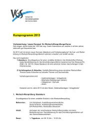 Kursprogramm 2013 - VGS