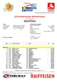 Startliste - Skiclub Werthenstein