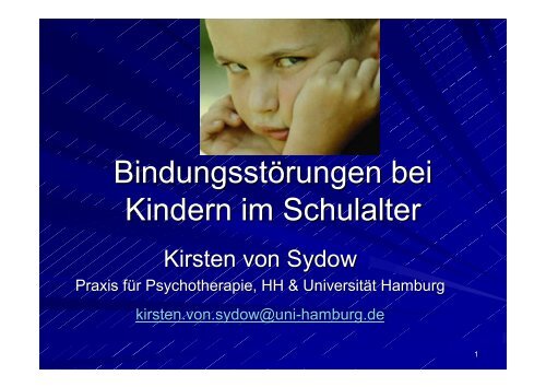 Bindungsstörungen bei Kindern im Schulalter - Erev