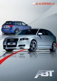 ABT A3, A3 SporTBAck, S3 - Abt Sportsline