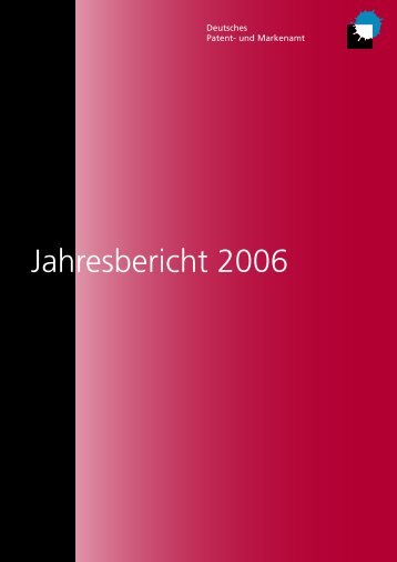 DPMA - Jahresbericht 2006