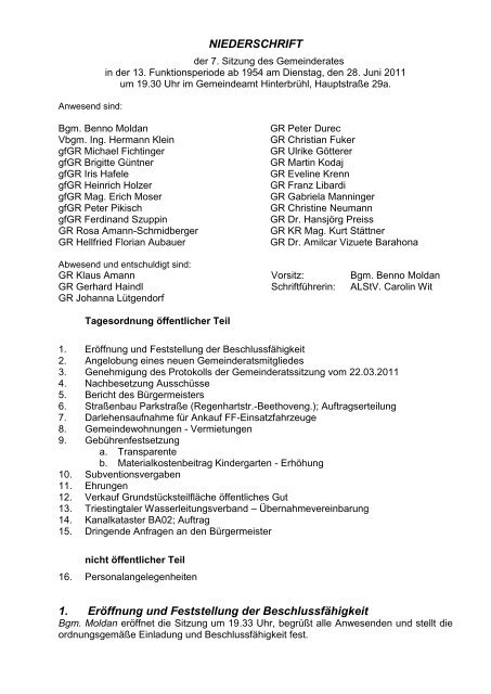 08. Gemeinderatssitzung (228 KB) - .PDF - Hinterbrühl