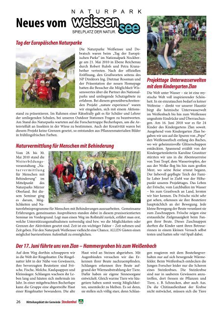 Ausgabe vom Oktober 2010 - in Stockenboi!