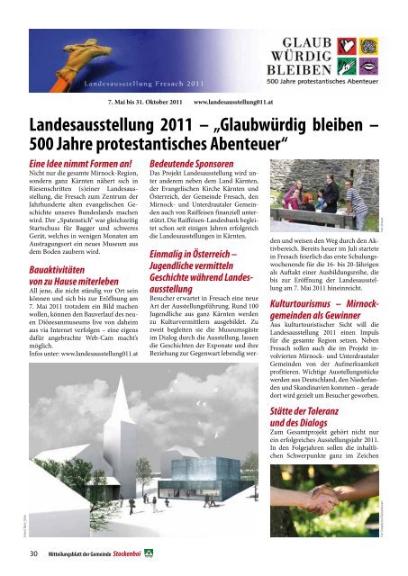 Ausgabe vom Oktober 2010 - in Stockenboi!