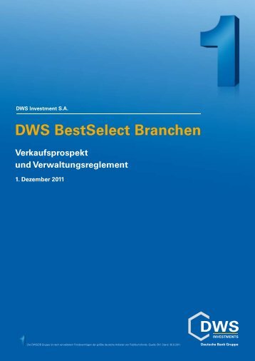 DWS Best Select Branchen - CosmosDirekt