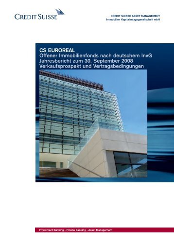 CS EUROREAL Offener Immobilienfonds nach deutschem ... - Skandia