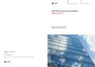 UBS (D) Euroinvest Immobilien Jahresbericht - Stockselection GmbH