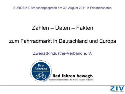 Fahrradmarkt in Deutschland und Europa - ZIV - Zweirad-Industrie ...