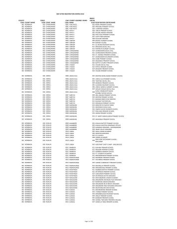 to see IEBC Registration Centres - NEPAD Kenya