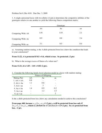 problem set 8 2009 key