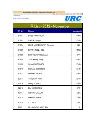 IR List - 2012 - November