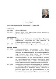 L e b e n s l a u f Prof. Dr.-Ing. Constantin Kinias ... - bei ergoTOP