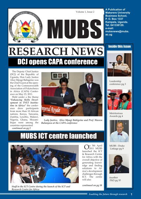 Volume 1 , Issue 2 - Makerere University Business School