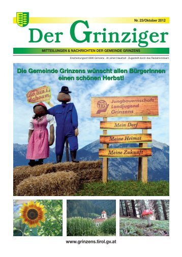 Der Grinziger Ausgabe 23 (9,27 MB) - Gemeinde Grinzens - Land Tirol