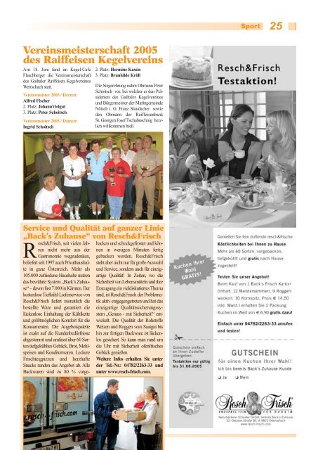 Mitteilungsblatt - Marktgemeinde Nötsch