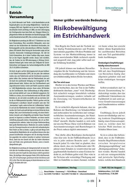 Oberflächenschutz? - EstrichTechnik