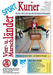 Spiel- und Spaß-Wettkampf am 17. April 2011 - Ausgabe 106 vom 18