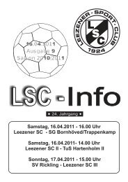 LSC-Info 2010-2011 Ausgabe 9 - Leezener SC