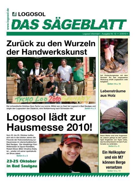 Das Sägeblatt Nr. 12 (2,98 MB) - bei Logosol Deutschland
