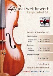Musikwettbewerb Laupersdorf SO