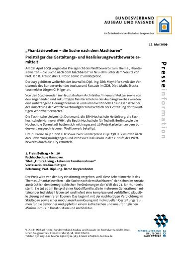 Presse information - Zentralverband Deutsches Baugewerbe