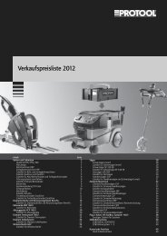 Protool Preisliste