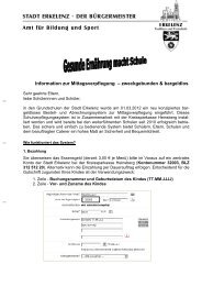 Informationen zur Mittagsverpflegung - Erkelenz