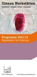 Programm 2011/12 - Illenau Werkstätten