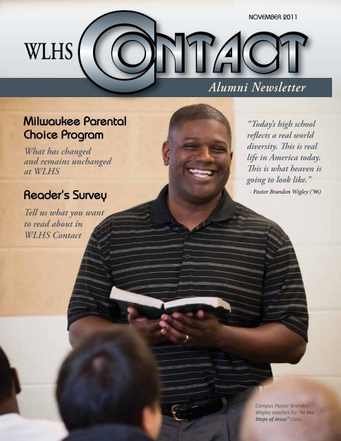 Wisconsin Lutheran High School Contact Magazine November 2011