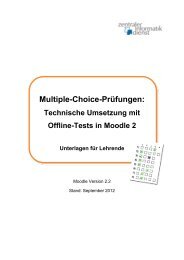 Multiple-Choice-Prüfungen: - Zentraler Informatikdienst - Universität ...
