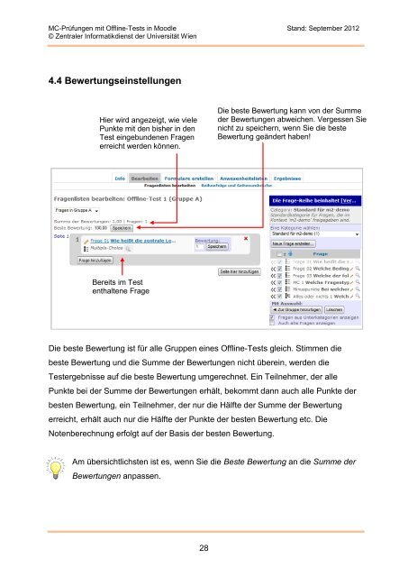 Multiple-Choice-Prüfungen: - Zentraler Informatikdienst - Universität ...