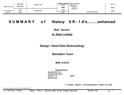 Deed Lookup Design / Deed Date (Descending) - Home Page ...