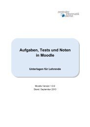 Aufgaben, Tests und Noten in Moodle - Zentraler Informatikdienst ...