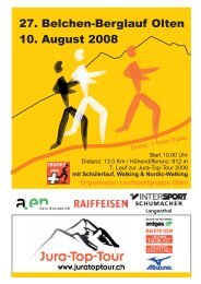 26. Belchen-Berglauf - Jura-Top-Tour