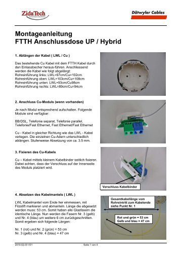 Montageanleitung Hybrid Dose 2010-02-03 V01