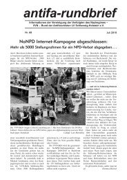 antifa-rundbrief 68 (7/2010) - VVN-BdA Schleswig-Holstein