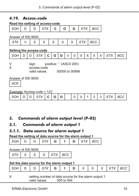 SSI 9005 - ERMA - Electronic GmbH