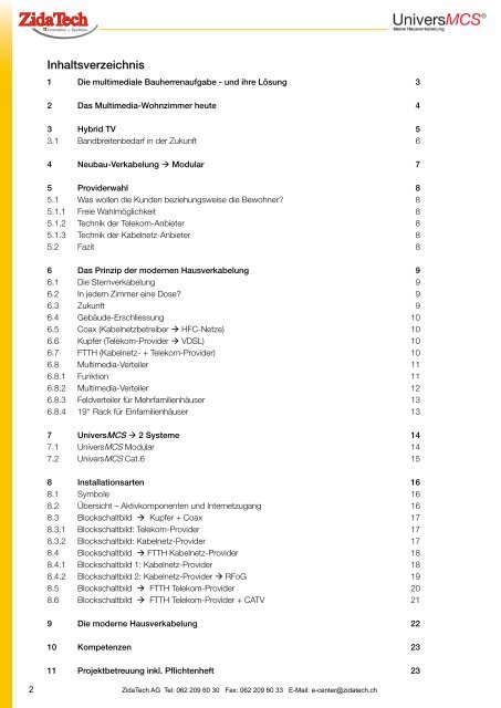 Leitfaden UniversMCS von ZidaTech