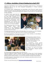 17. Offene Ansfeldner Schach-Stadtmeisterschaft 2010