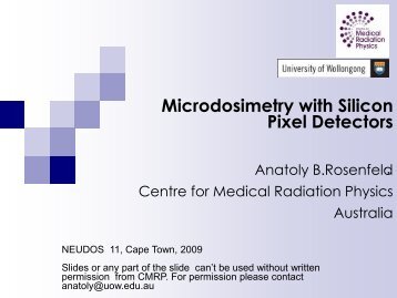 Microdosimetry with silicon pixel detectors - 11th NEUTRON AND ...