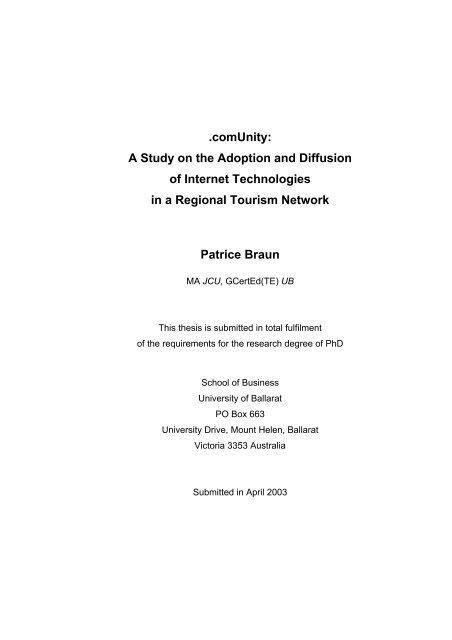 One page phd thesis