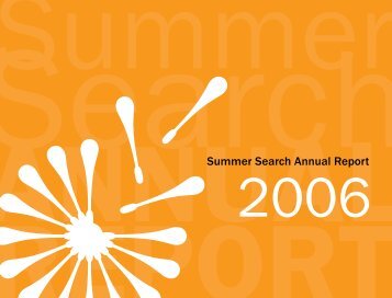 2006 Annual Report - Summer Search