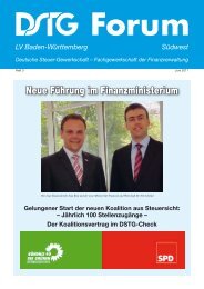 Neue Führung im Finanzministerium - DSTG-Baden-Württemberg