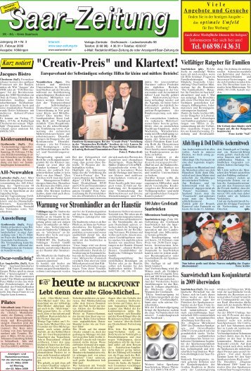 21.02.2009 - Saar-Zeitung